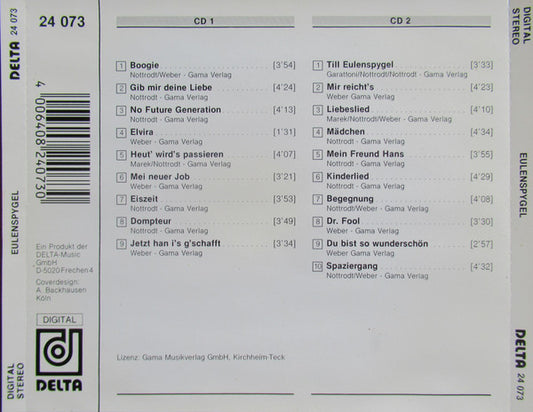 Eulenspygel : Eulenspygel / Laut & Deutlich (2xCD, Comp)