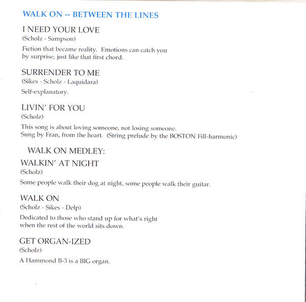 Boston : Walk On (CD, Album)