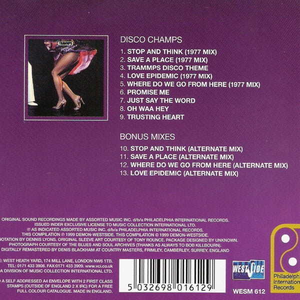 The Trammps : Disco Champs Plus (CD, Comp)