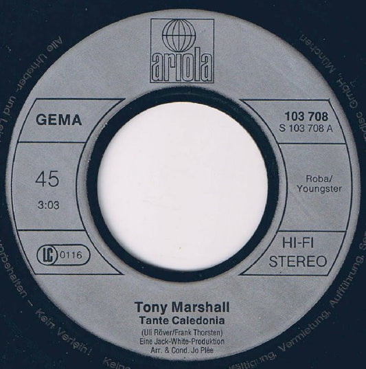 Tony Marshall : Tante Caledonia (7", Single)