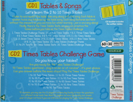 Various : Times Tables Challenge (2xCD)