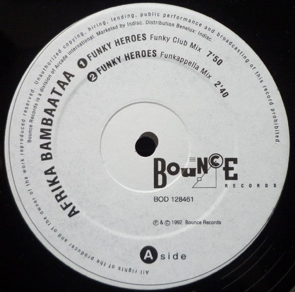 Afrika Bambaataa : Funky Heroes (12")