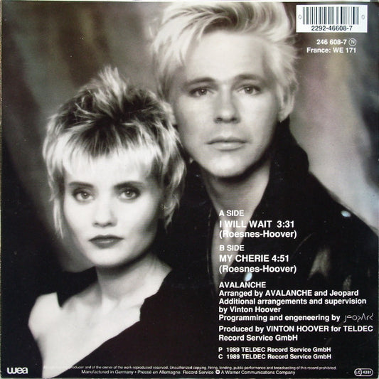 Avalanche (8) : I Will Wait (7", Single)