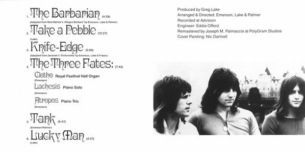 Emerson, Lake & Palmer : Emerson Lake & Palmer (CD, Album, RE, RM)