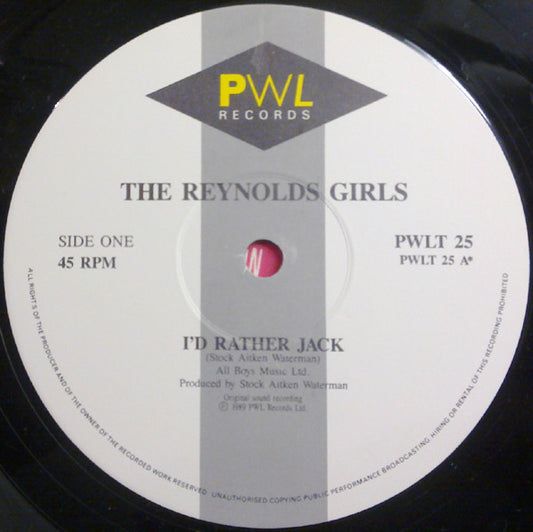The Reynolds Girls : I'd Rather Jack (12", Single)