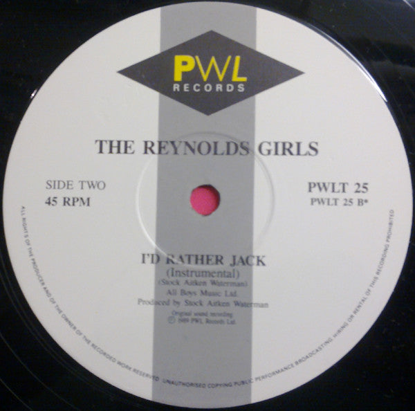 The Reynolds Girls : I'd Rather Jack (12", Single)