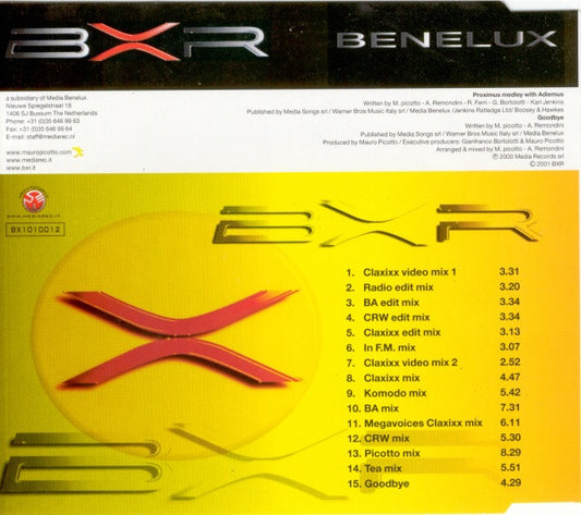 Mauro Picotto : Proximus Medley With Adiemus (CD, Maxi)