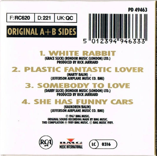 Jefferson Airplane : White Rabbit / Somebody To Love (CD, Mini, Comp)
