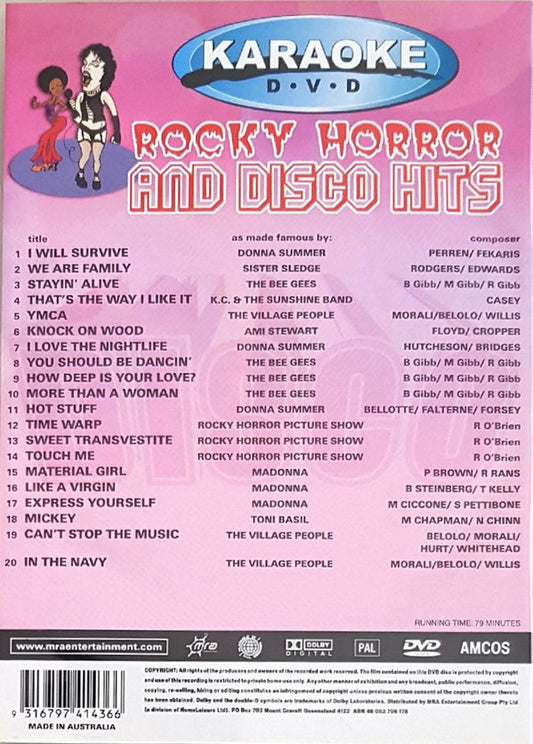 Unknown Artist : Rocky Horror And Disco Hits (DVD-V, PAL)