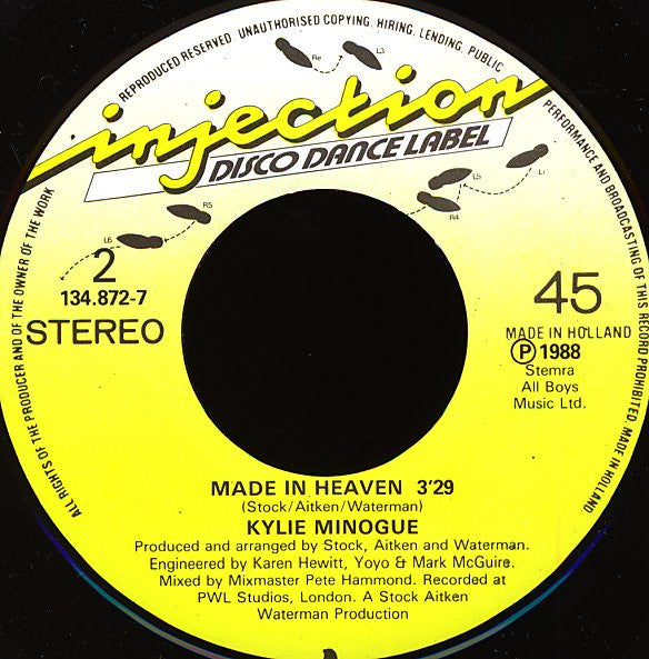 Kylie Minogue : Je Ne Sais Pas Pourquoi (7", Single)