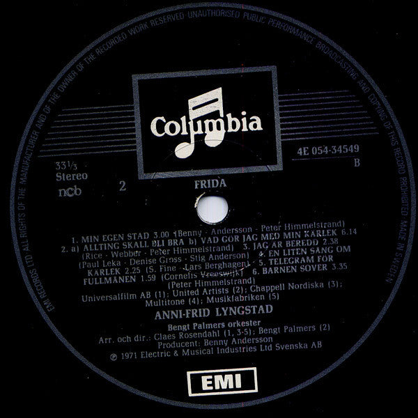Anni-Frid Lyngstad : Frida (LP, Album, RE)