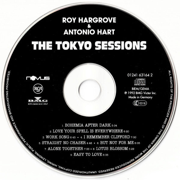 Roy Hargrove & Antonio Hart : The Tokyo Sessions (CD, Album, RE)