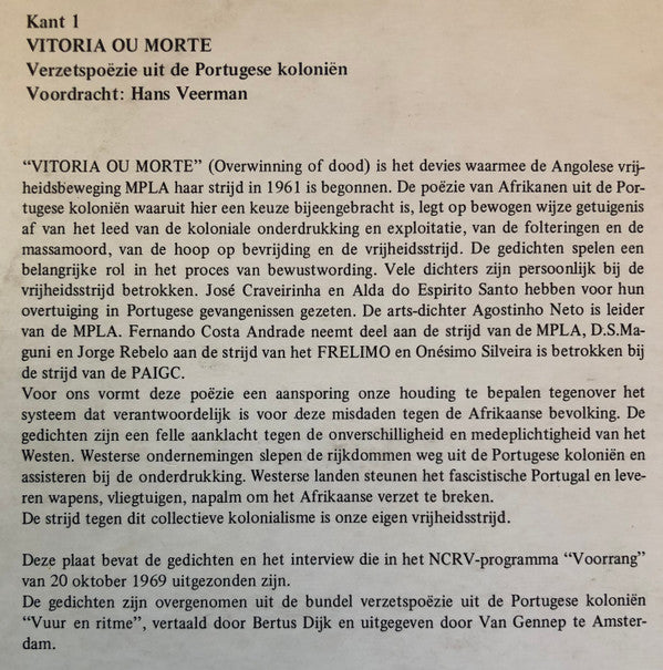 Various : Vitoria Ou Morte (LP)