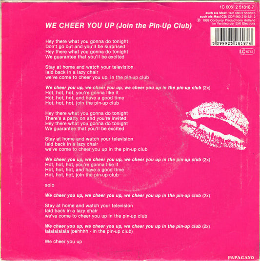 Barbarella (3) : We Cheer You Up (Join The Pin-Up Club) (7", Single)