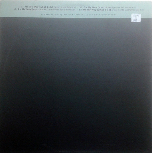 Ebon-E : On My Way (What 2 Do) (12")