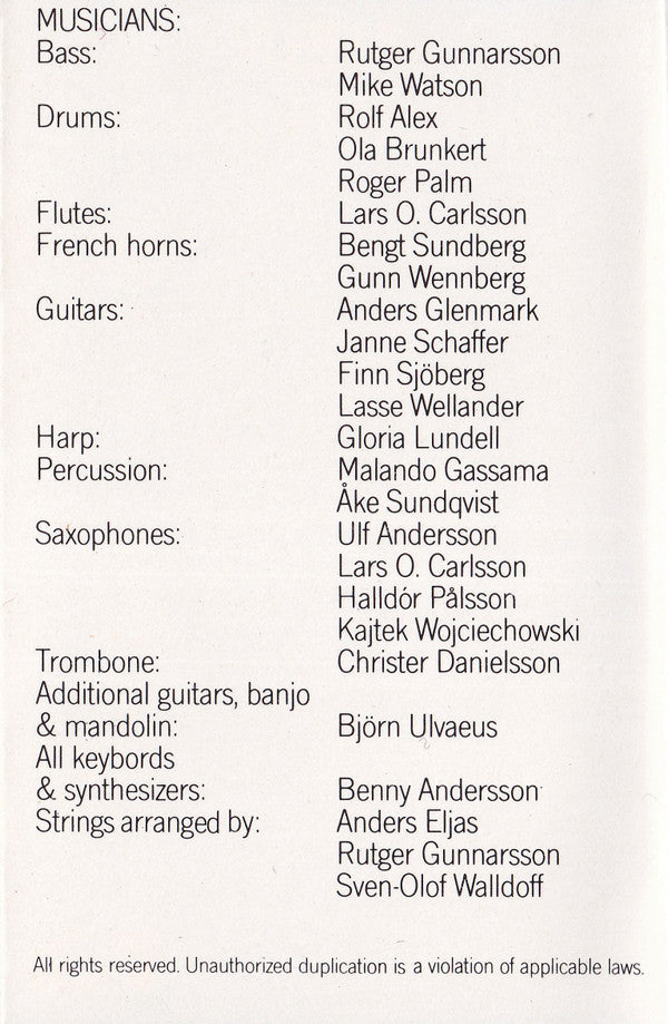 ABBA : Greatest Hits Vol. 2 (Cass, Comp)