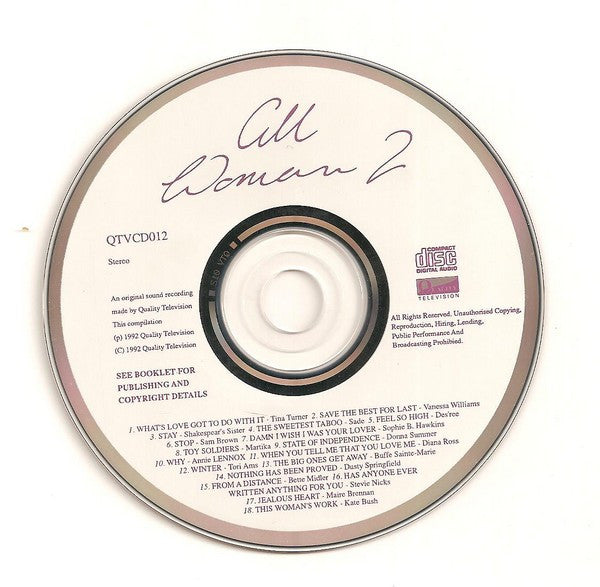 Various : All Woman 2 (CD, Comp)