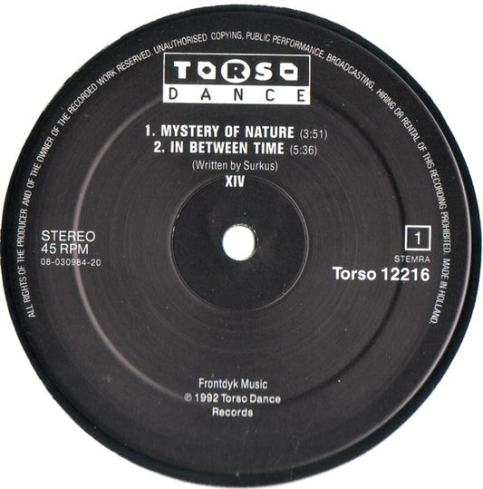 X.I.V : Mystery Of Nature E.P. (12", EP)