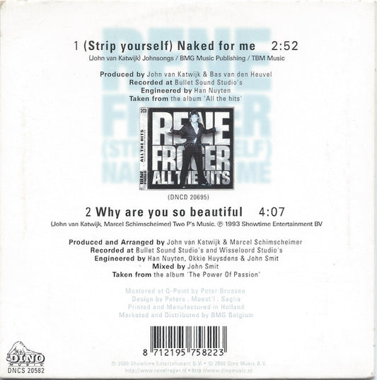 René Froger : (Strip Yourself) Naked For Me (CD, Single)