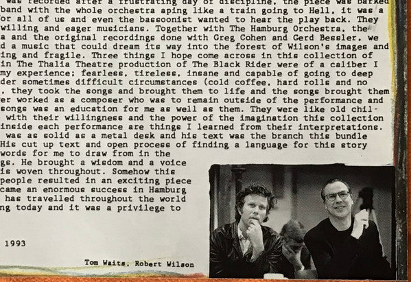 Tom Waits : The Black Rider (CD, Album)
