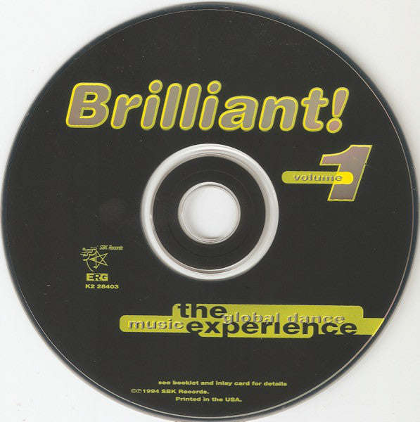 Various : Brilliant! The Global Dance Music Experience Volume 1 (CD, Comp)
