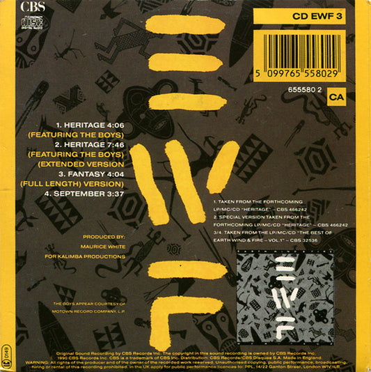 Earth, Wind & Fire : Heritage (CD, Maxi)