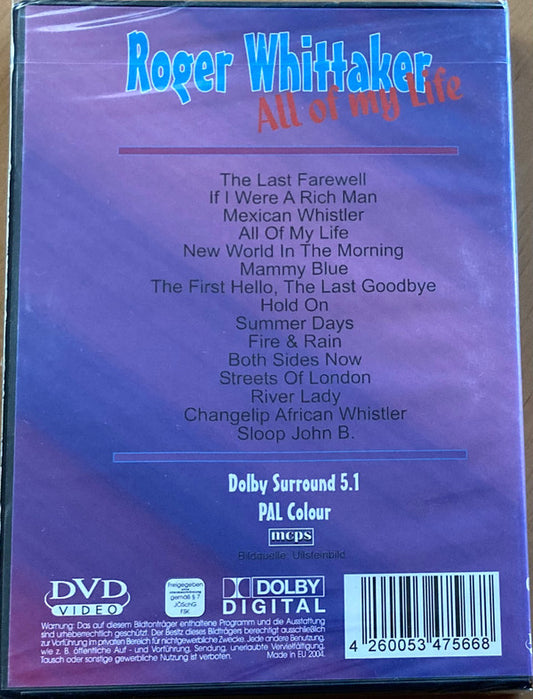 Roger Whittaker : All Of My Life (DVD-V, PAL)