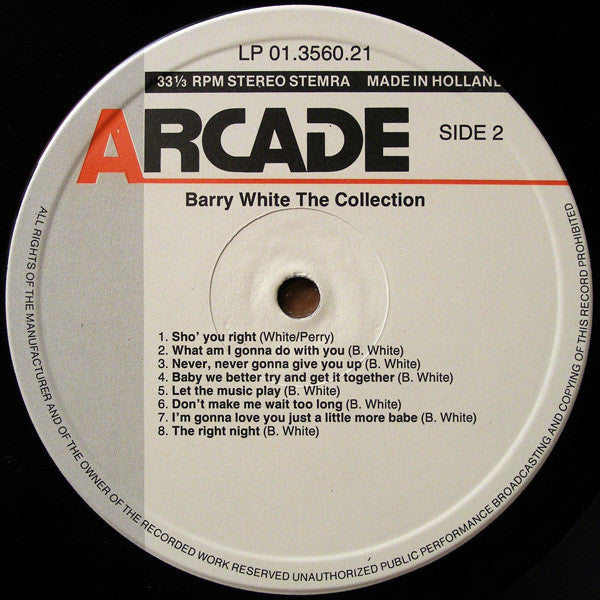 Barry White : The Collection (LP, Album, Comp)