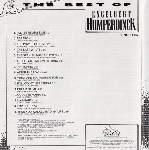 Engelbert Humperdinck : The Best Of Engelbert Humperdinck (CD, Album)