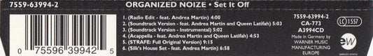 Organized Noize Featuring Andrea Martin & Queen Latifah : Set It Off (CD, Maxi)