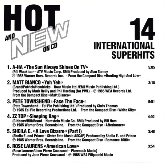 Various : Hot And New On CD (CD, Comp)