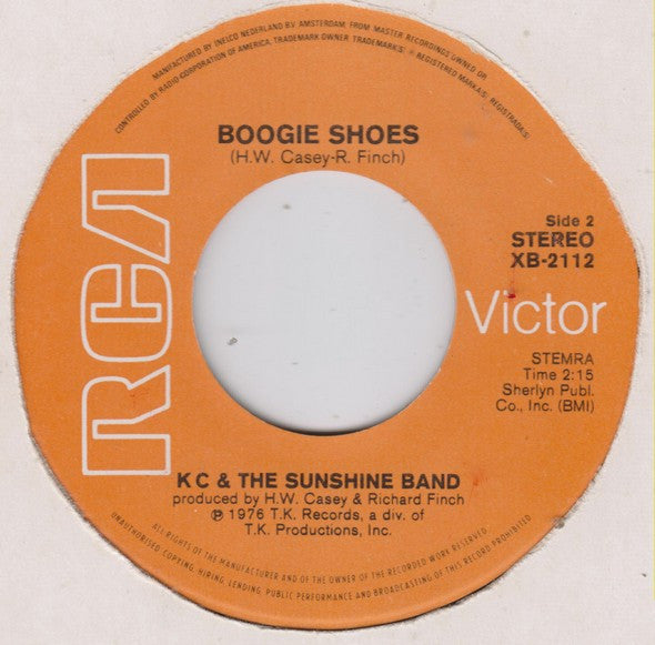 KC & The Sunshine Band : (Shake, Shake, Shake) Shake Your Booty (7", Single)
