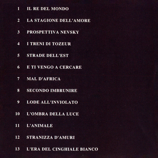 Franco Battiato : Unprotected (CD, Album)