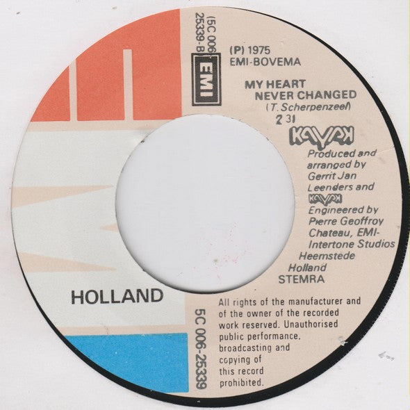 Kayak : Chance For A Lifetime (7", Single)