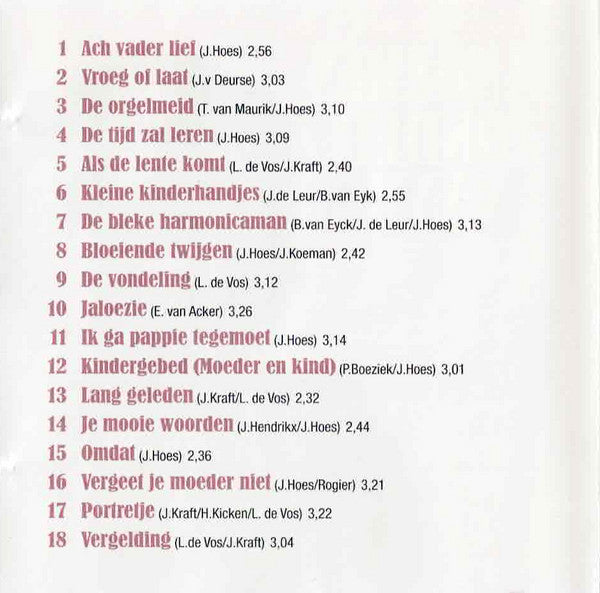 Zangeres Zonder Naam : Mooi Was Die Tijd (CD, Comp)