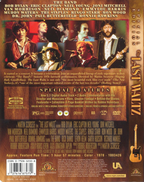 The Band : The Last Waltz (DVD-V, RM, S/Edition, Multichannel, NTSC, Reg)