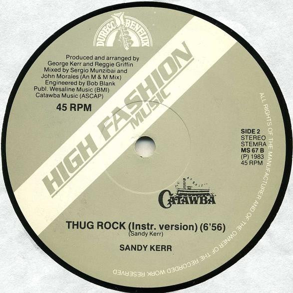 Sandy Kerr : Thug Rock (Remix) (12")