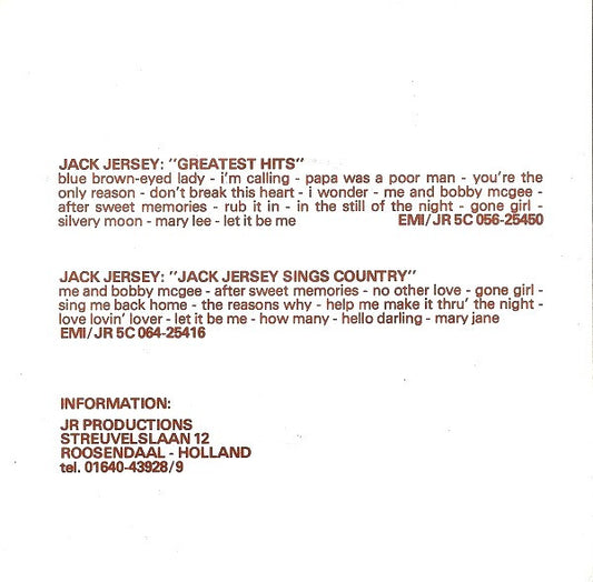 Jack Jersey : Blue Brown Eyed Lady (7", Single)
