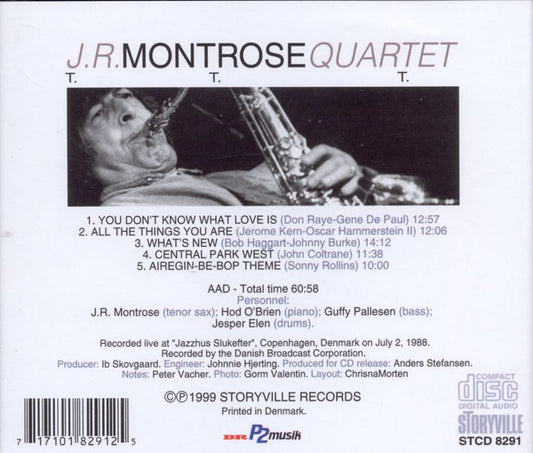 J. R. Monterose Quartet : T. T. T. (CD, Album)