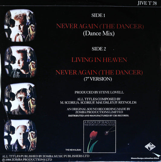 A Flock Of Seagulls : Never Again (The Dancer) (12", Single)