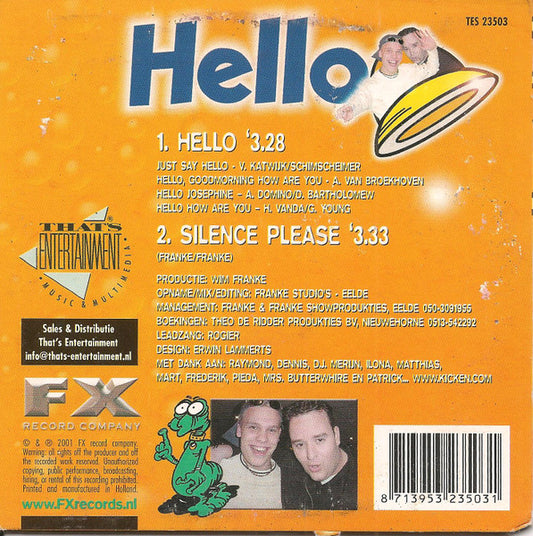 Springteam & DJ Koen : Hello (CD, Single)