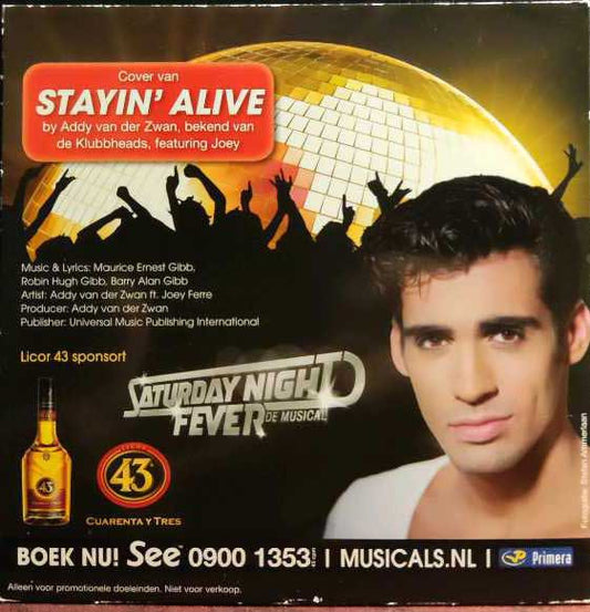 Addy van der Zwan, Joey Ferre : Stayin' Alive (CD, Single, Promo)