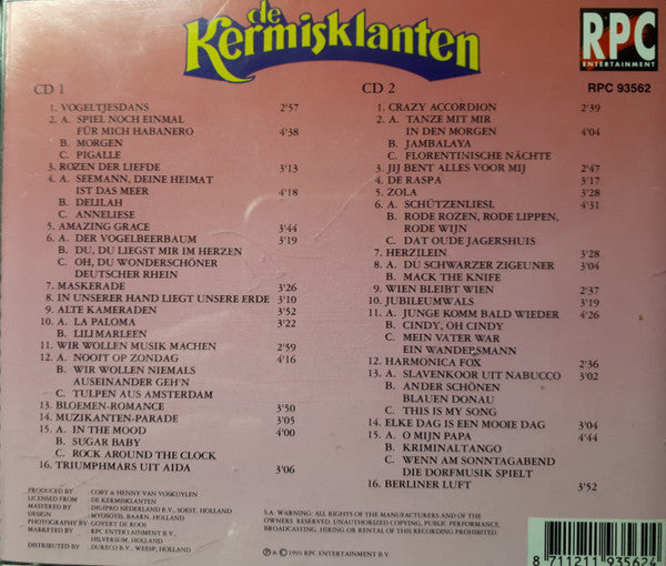 De Kermisklanten : De Allermooiste Van De Kermisklanten (2xCD, Comp)