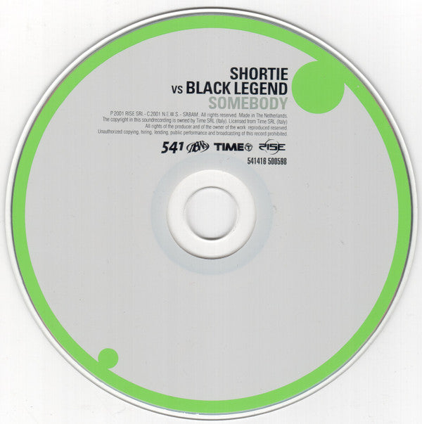Shortie Vs Black Legend : Somebody (CD, Maxi)