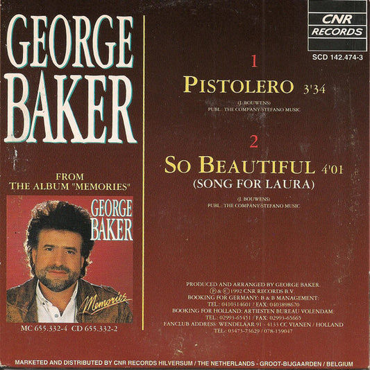 George Baker : Pistolero (CD, Single)