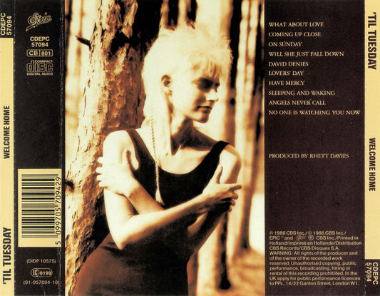 'Til Tuesday : Welcome Home (CD, Album)