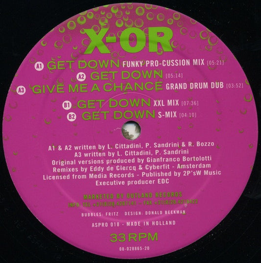 X-OR : Get Down (12")