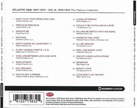 Various : Atlantic R&B 1947-1974 - Volume 8: 1970-1974 (CD, Comp)