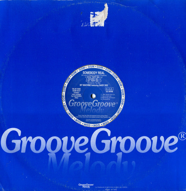 Bit Machine Featuring Daisy Dee : Somebody Real (12")