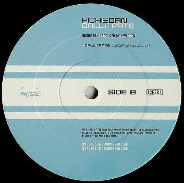 Richie Dan : Call It Fate (12")